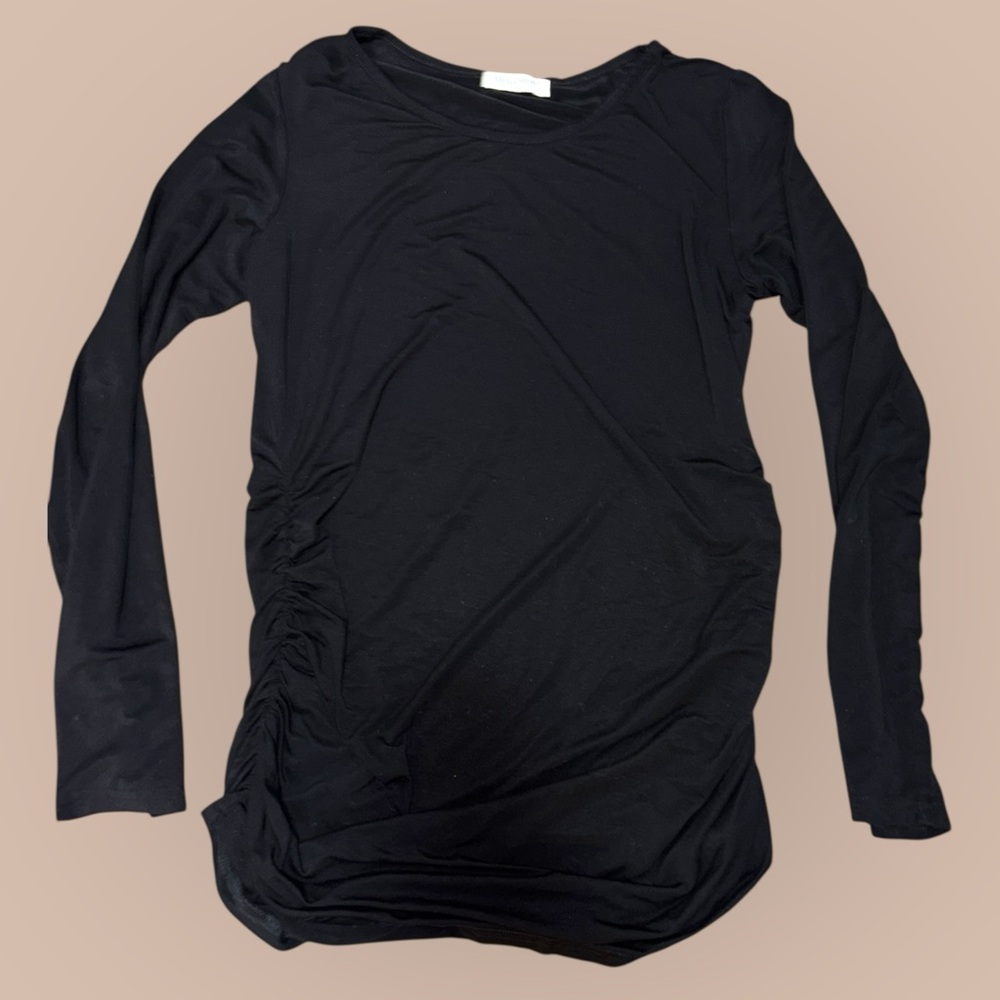 Maternity Black Long Sleeve Women's Top